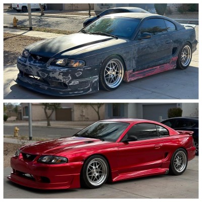 Ravoony Basic Gloss Metallic Vampire Red Vinyl Car Wrap 01