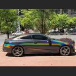 Ravoony Plus Glossy Rainbow Laser Grey Car Vinyl Wrap