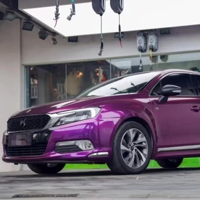 Ravoony Basic Ultra Gloss Metal Paint Grape Purple Vinyl Wrap 02