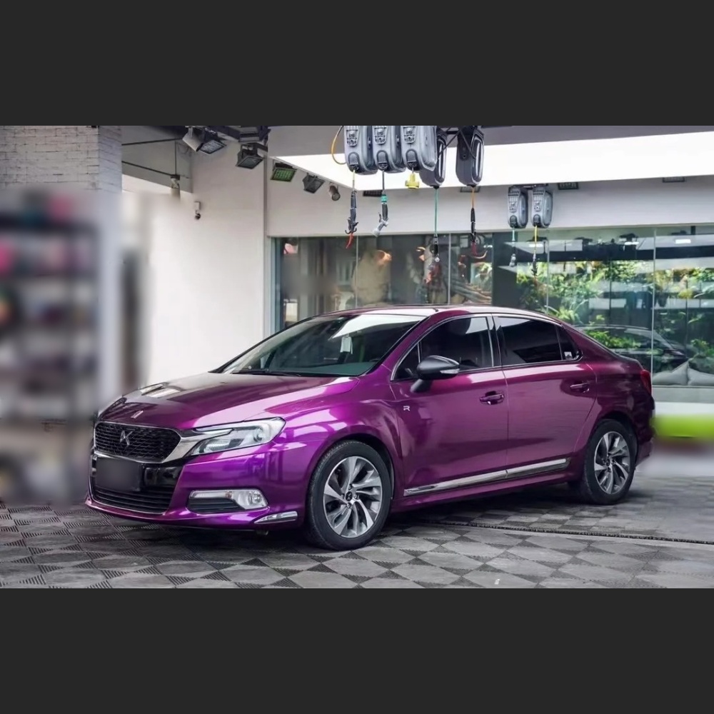 Ravoony Basic Ultra Gloss Metal Paint Grape Purple Vinyl Wrap