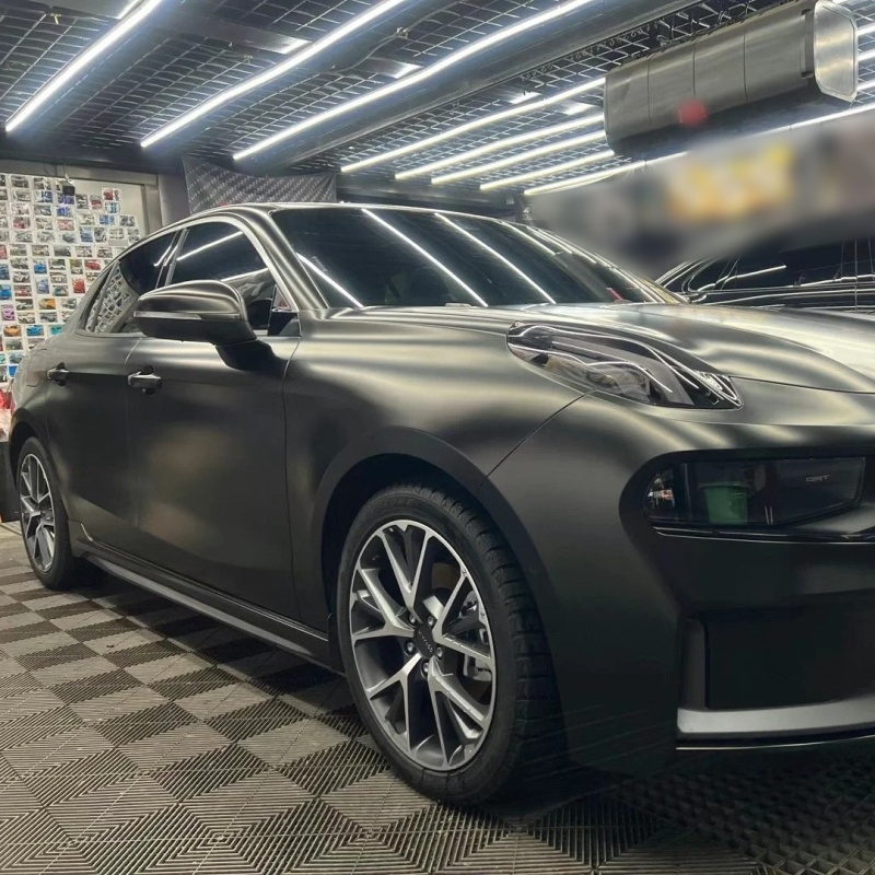 Ravoony Basic Pure Metal Black Car Vinyl Wrap