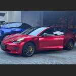 Ravoony Pro TPU Tesla Gloss Midnight Cherry Red PPF Film