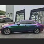 Ravoony Pro TPU Glossy Metallic Green Galaxy Car PPF Film