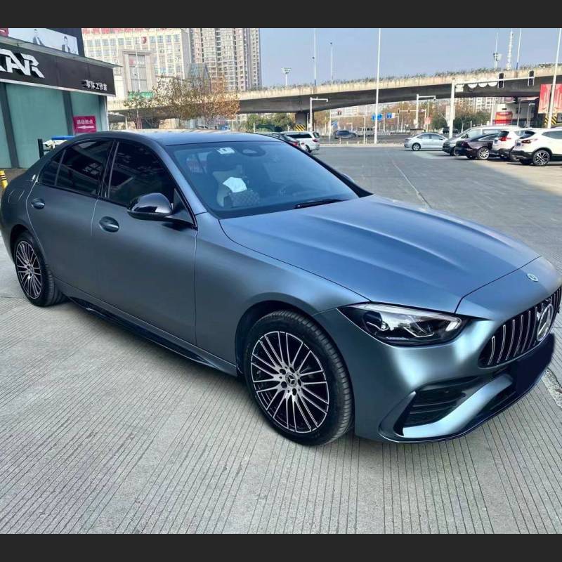   Ravoony Plus Ultra-Matte Blue Grey Car Wrap