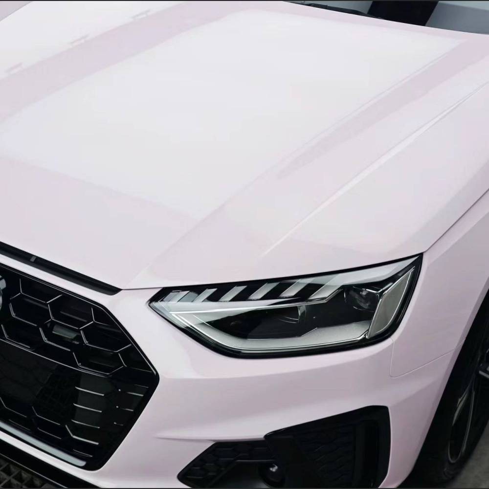 Ravoony Plus Glossy Mary Kay Pink Car Vinyl Wrap