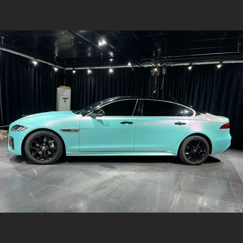 Ravoony Plus Glossy Metallic Racing Tiffany Car Vinyl Wrap