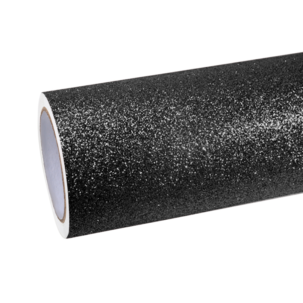 Ravoony Plus Super Glitter Black Car Vinyl Wrap