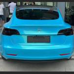 Ravoony Plus Glossy Gold Sky Blue Vinyl Car Wrap