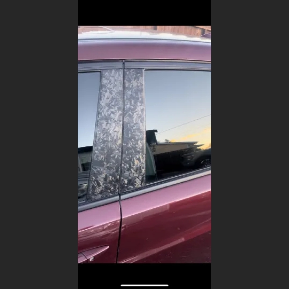 Ravoony Plus PET Matte Carbon Fiber Forging Black Vinyl Wrap
