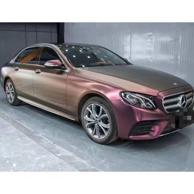 Ravoony Plus Matte Diamond Night Brown Red Car Wrap 02