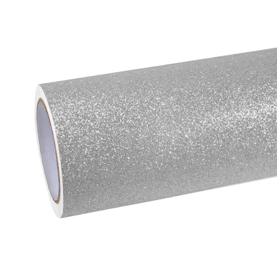 Ravoony Plus Super Glitter Silver Car Vinyl Wrap 01