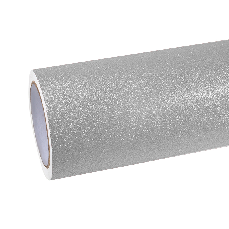 Ravoony Plus Super Glitter Silver Car Vinyl Wrap