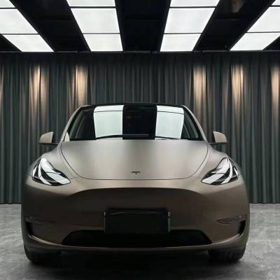 Ravoony Plus Ultra-Matte Brown Grey Car Wrap 02