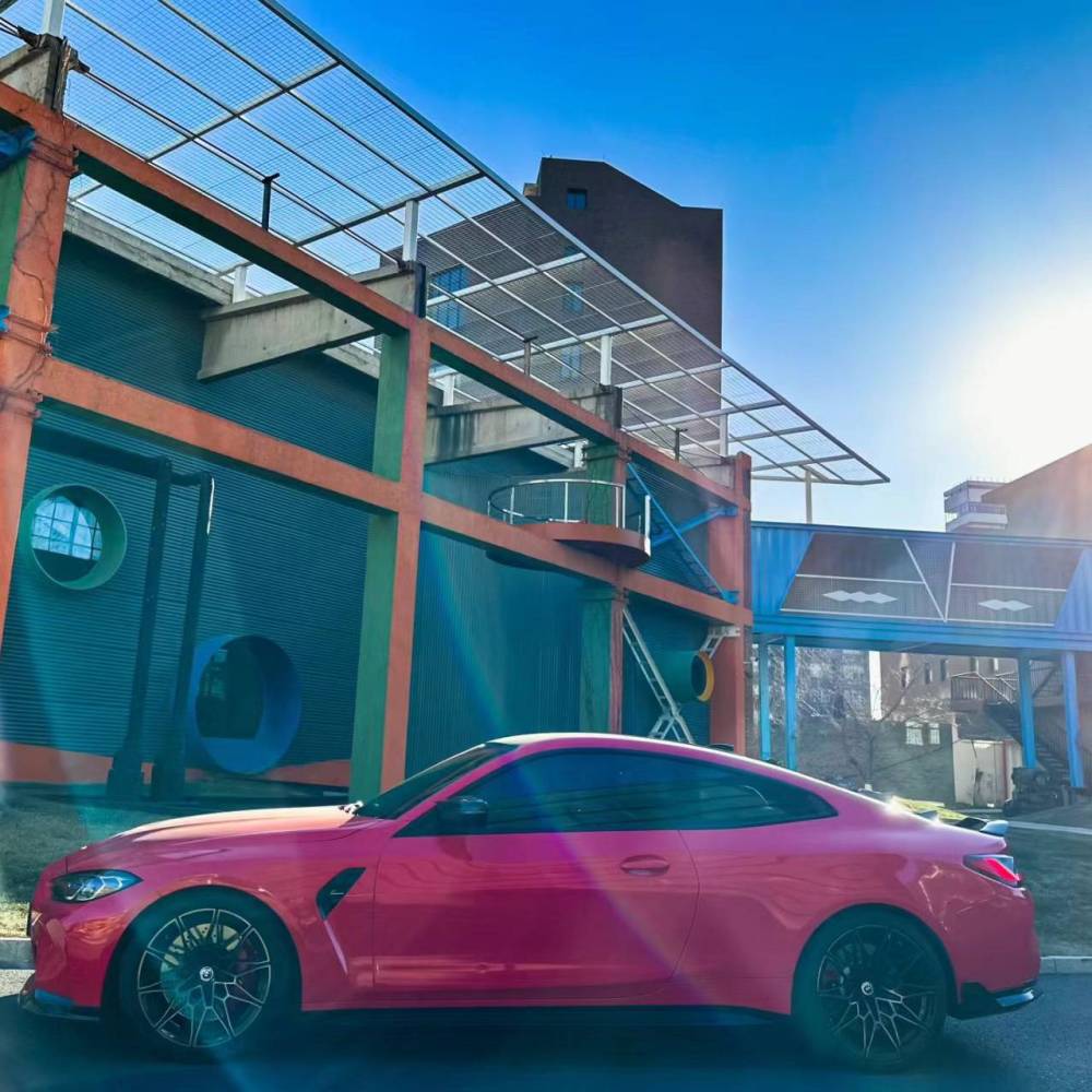 Ravoony Plus Glossy Crystal Strawberry Red Vinyl Car Wrap