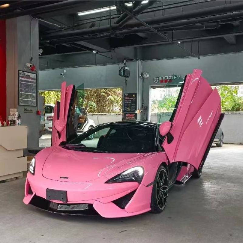 Ravoony Plus Glossy Crystal Light Pink Car Wrap