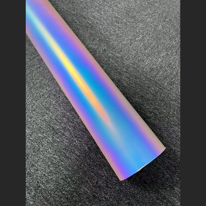 Time-Limited Sale Ravoony Plus Matte Holographic Rainbow Neo Chrome Car Vinyl Wrap