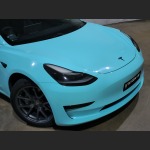 Ravoony Plus PET Gloss Crystal Tanager Blue Car Vinyl Wrap