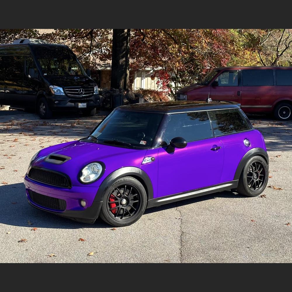 Ravoony Basic Glossy Explosion Purple Car Vinyl Wrap