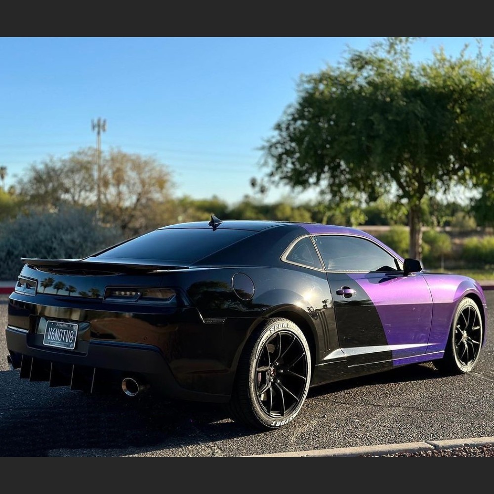 Ravoony Plus Glossy Laser Dark Purple Car Wrap