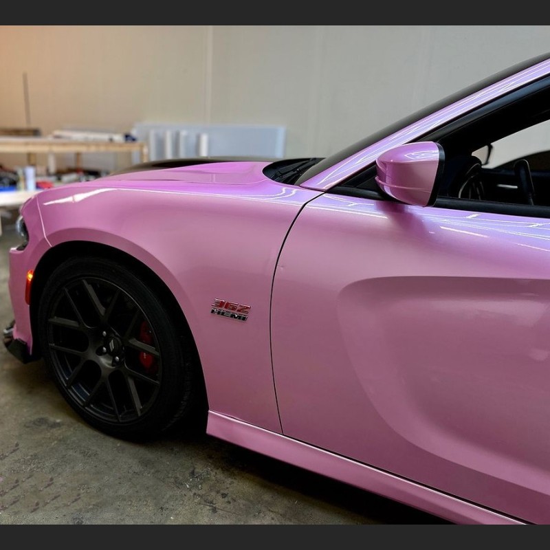 Time-Limited Sale Ravoony Plus Glossy Metal Paint Shell Pink Car Wrap