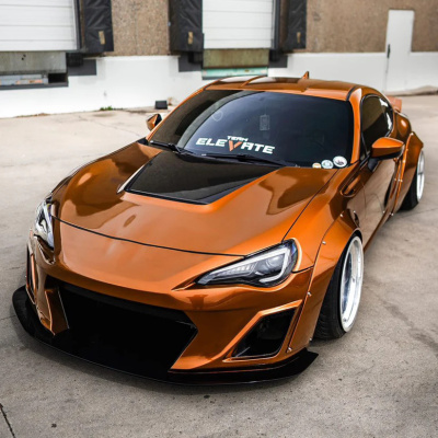 Ravoony Plus Glossy Metallic Copper Car Wrap 02