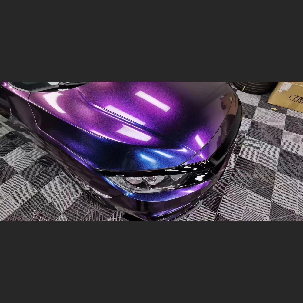 Ravoony Plus Chameleon Purple Red Vinyl Car Wrap