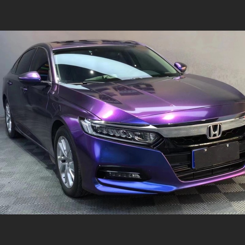 Ravoony Plus Chameleon Purple Red Vinyl Car Wrap