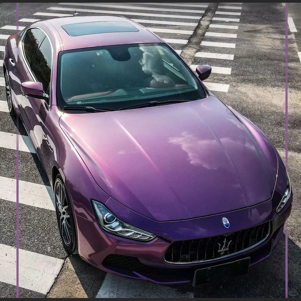 Ravoony Plus Maserati Gloss Love Audacious Purple Car Vinyl Wrap