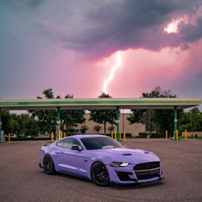 Ravoony Plus Glossy Lavender Purple Car Wrap 01