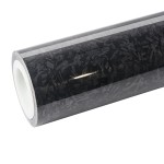 Ravoony Plus PET Gloss Carbon Fiber Forging Black Vinyl Wrap