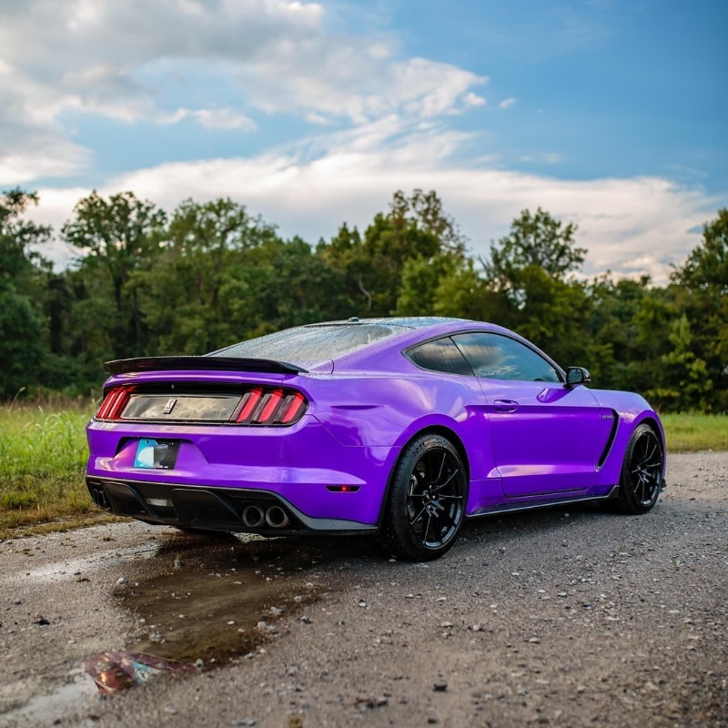 Ravoony Plus Glossy Explosion Purple Car Vinyl Wrap