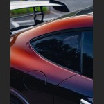 Ravoony Plus PET Gloss Color Shift Rainbow Drift Black Red Vinyl Wrap