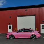 Ravoony Plus Glossy Laser Pink Car Vinyl Wrap