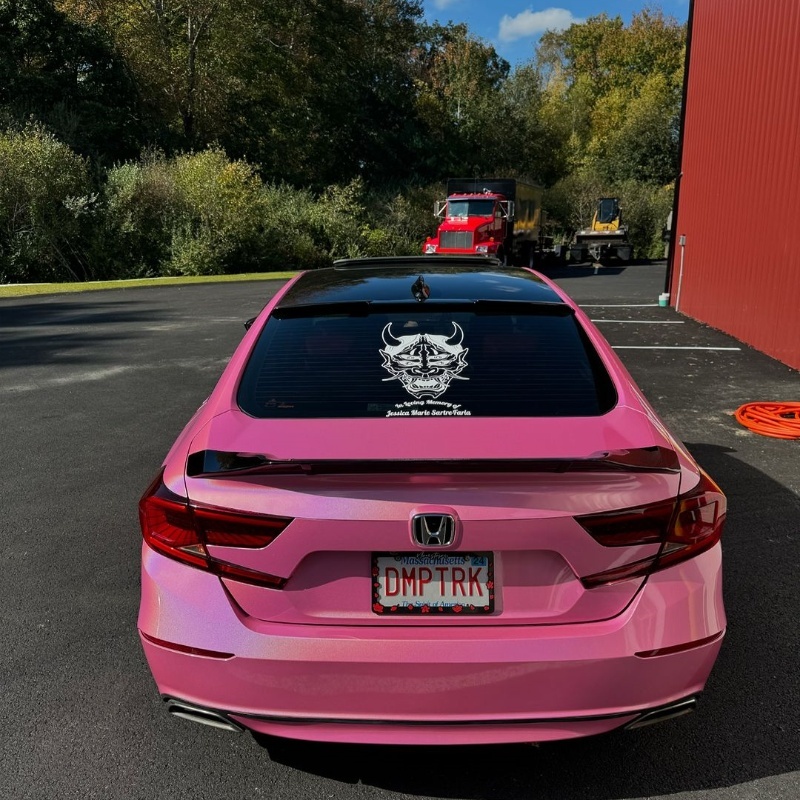 Ravoony Plus Glossy Laser Pink Car Vinyl Wrap