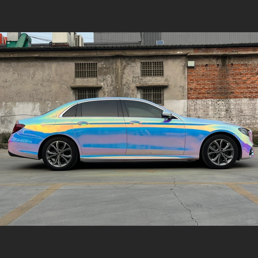 Ravoony Plus Super Gloss Holographic Rainbow Neo Chrome Car Vinyl Wrap