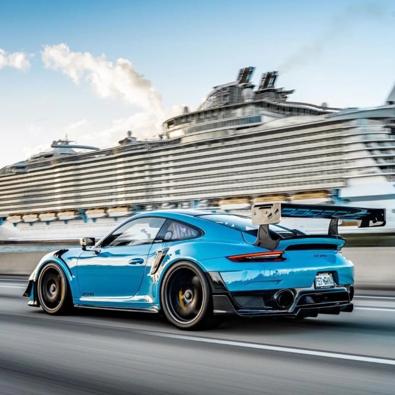 Ravoony Plus Glossy Miami Blue Vinyl Wrap