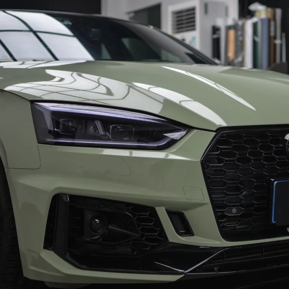 Time-Limited Sale Ravoony Plus Gloss Khaki Green Car Vinyl Wrap
