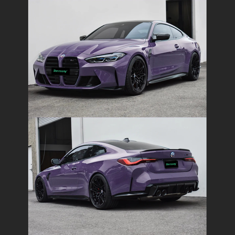 Ravoony Plus PET Glossy Negroni Purple Car Vinyl Wrap