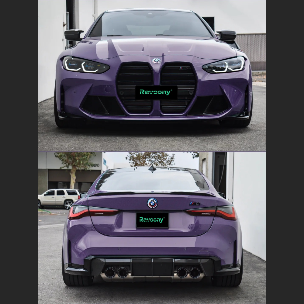 Ravoony Plus PET Glossy Negroni Purple Car Vinyl Wrap