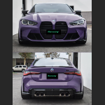 Ravoony Plus PET Glossy Negroni Purple Car Vinyl Wrap