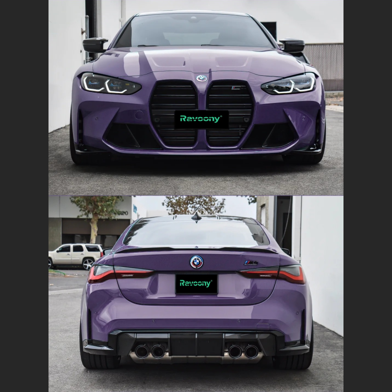 Ravoony Plus PET Glossy Negroni Purple Car Vinyl Wrap