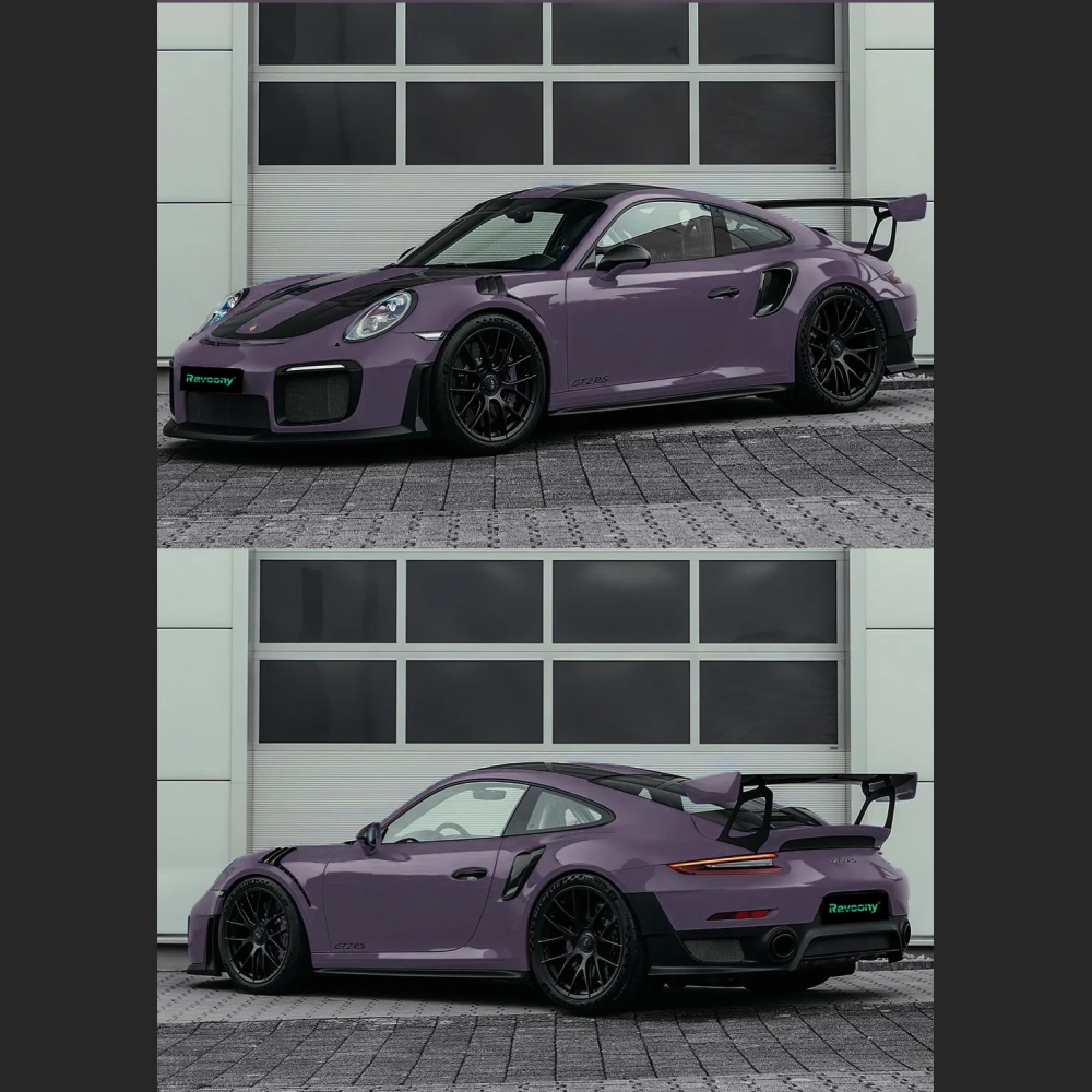 Ravoony Plus PET Glossy Negroni Purple Car Vinyl Wrap
