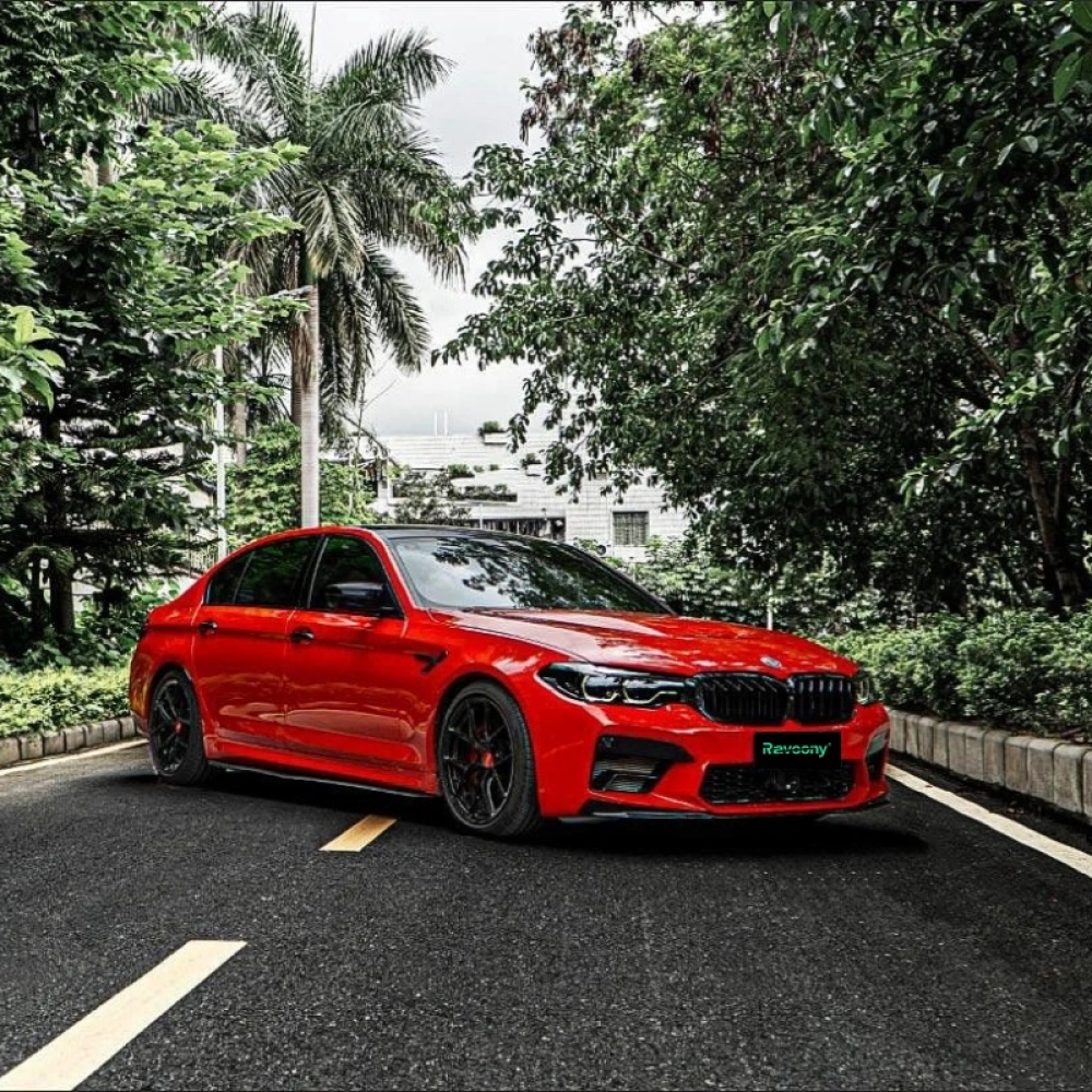 Ravoony Plus Glossy Crystal Carmine Red Vinyl Car Wrap