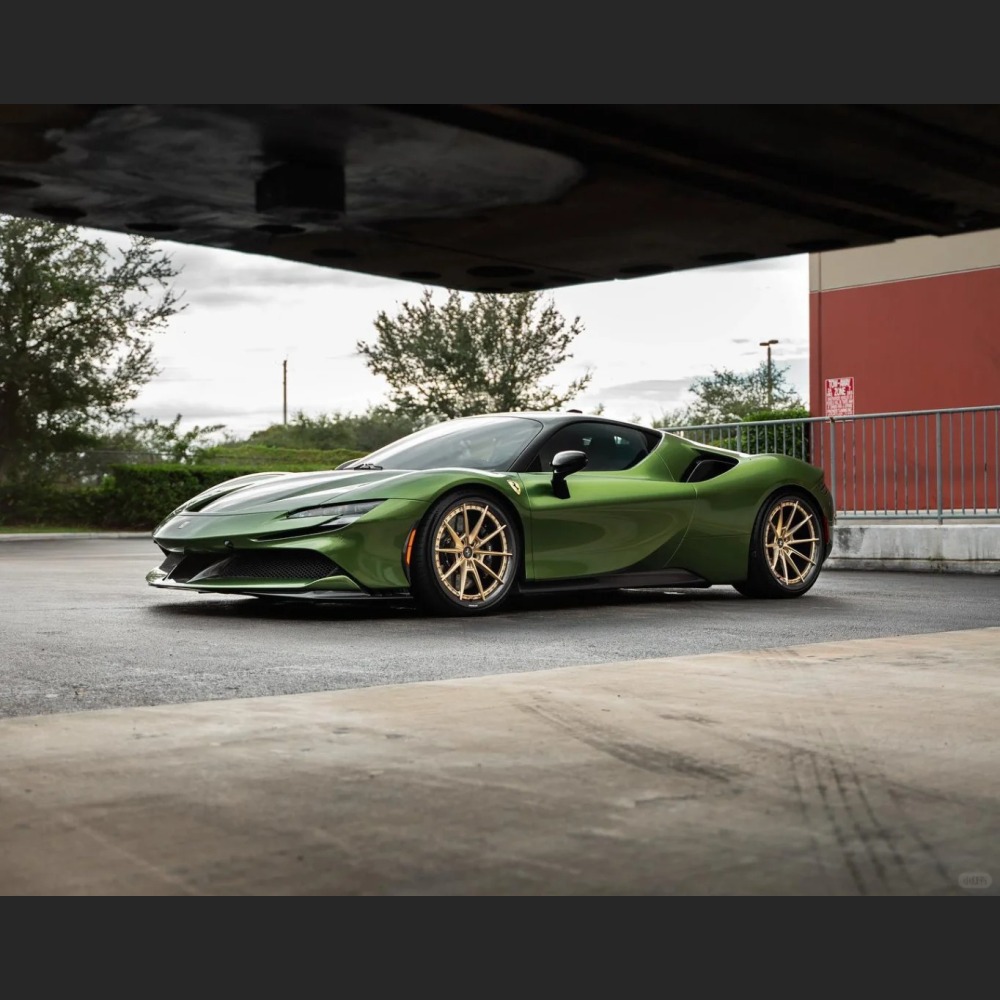 Ravoony Plus Glossy Metallic Mamba Green Car Vinyl Wrap