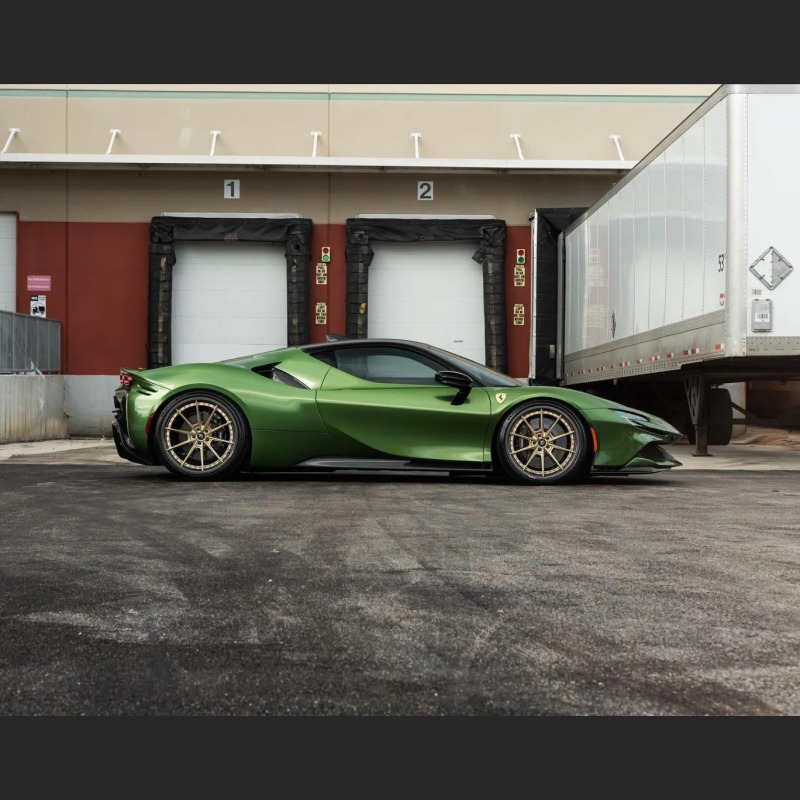 Ravoony Plus Glossy Metallic Mamba Green Car Vinyl Wrap