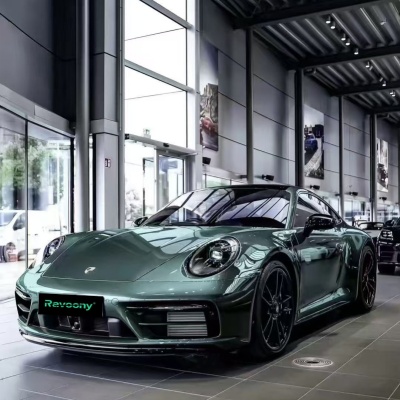 Ravoony Plus PET Gloss Metallic Ryan Green Car Wrap 02