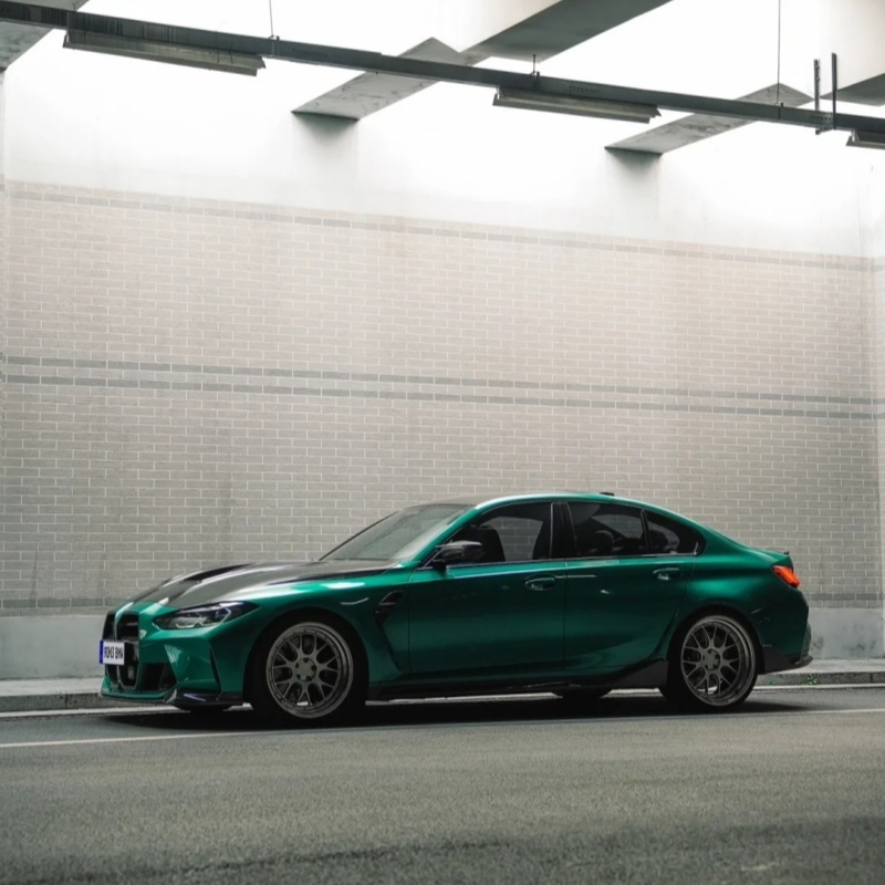 Ravoony Plus PET Gloss Paint Metallic Isle Of Man Green Car Vinyl Wrap