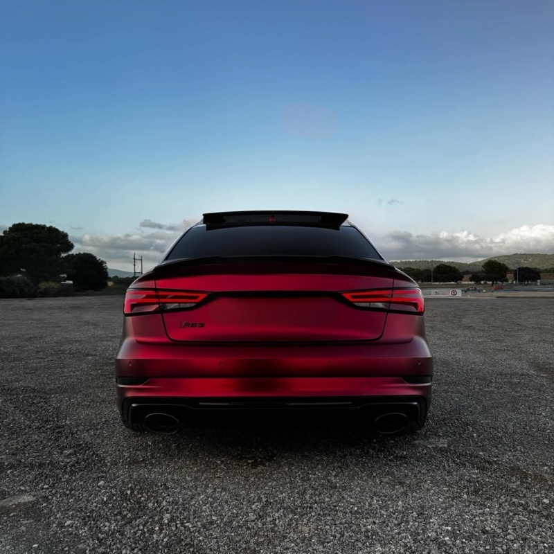 Ravoony Plus Matte Chrome Romanee Red Vinyl Car Wrap