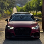 Ravoony Plus Matte Chrome Romanee Red Vinyl Car Wrap