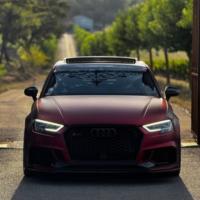 Ravoony Plus Matte Chrome Romanee Red Vinyl Car Wrap